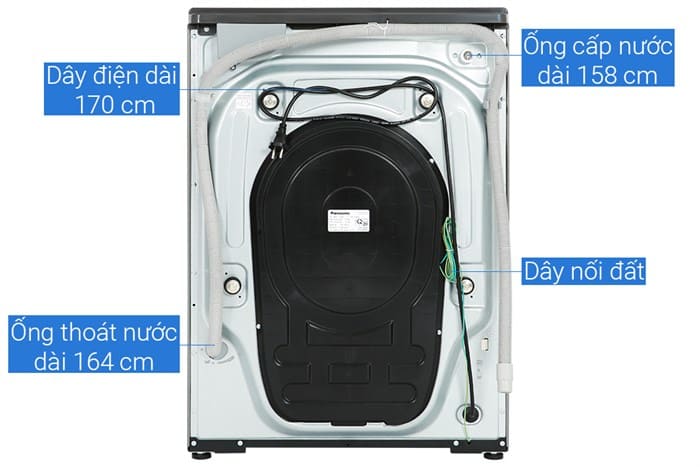 Máy giặt Panasonic Inverter giặt 10.5 kg sấy 2 kg NA-V105FR1BV